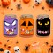 Halloween Cards-50 Pack Mason Jars Shape with Candy Bags for Party Favors